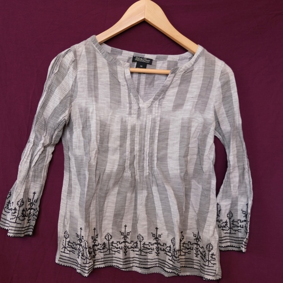 Lucky Brand Peasant Blouse - Picture 3 of 4